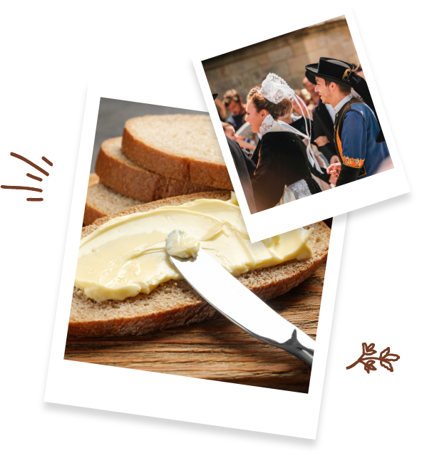 Nature de breton : beurre de tradition fabriqué à Quimper.