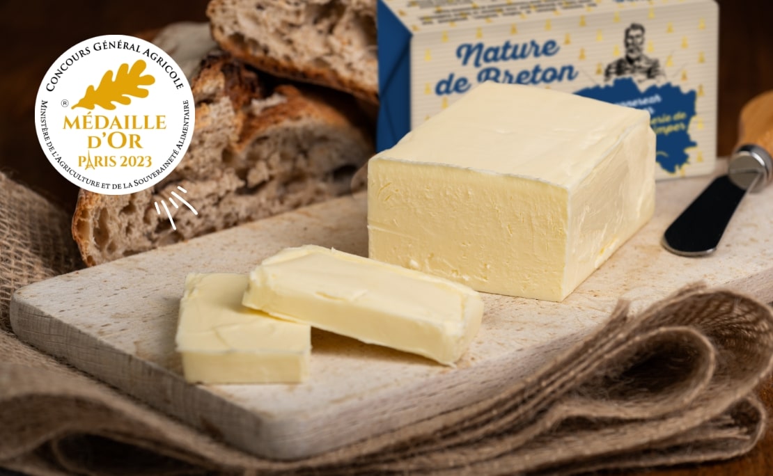 beurre doux nature de breton médaille d'or salon de l'agriculture 2023