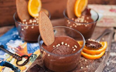 Mousse de Chocolat et ses biscuits Sarrasin | Orange