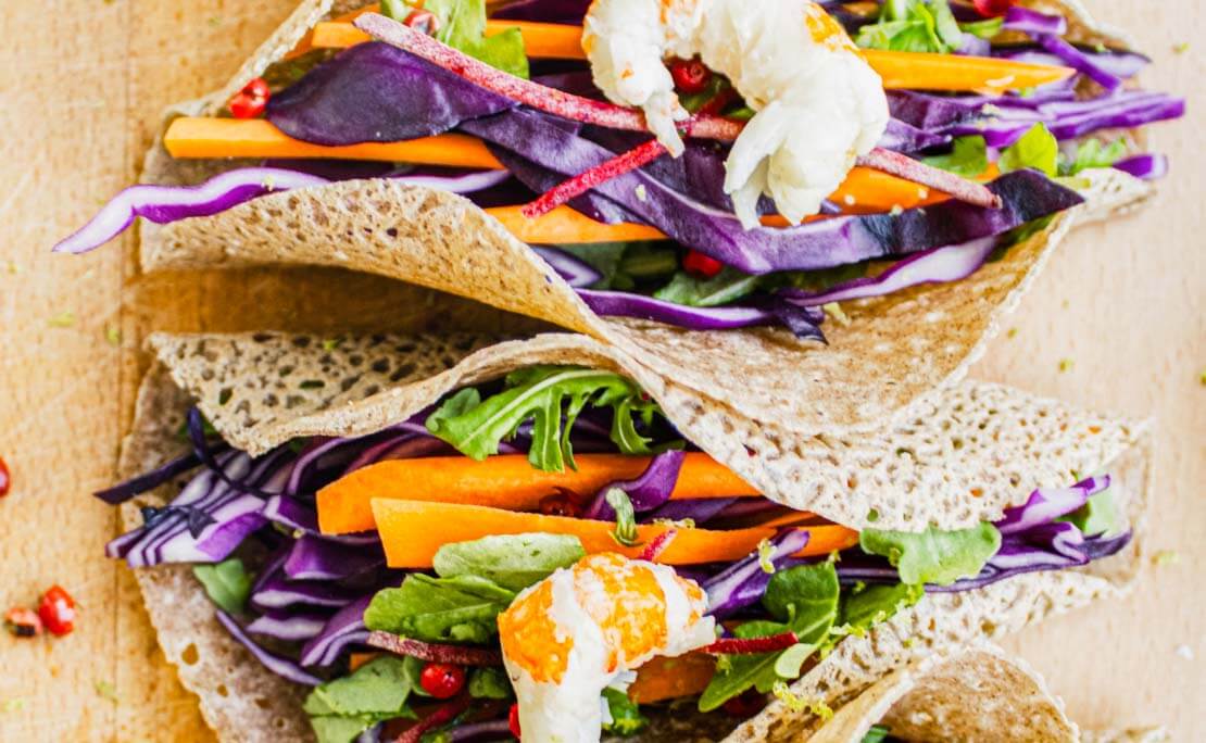 Tacos Breizh à la langoustine du Guilvinec